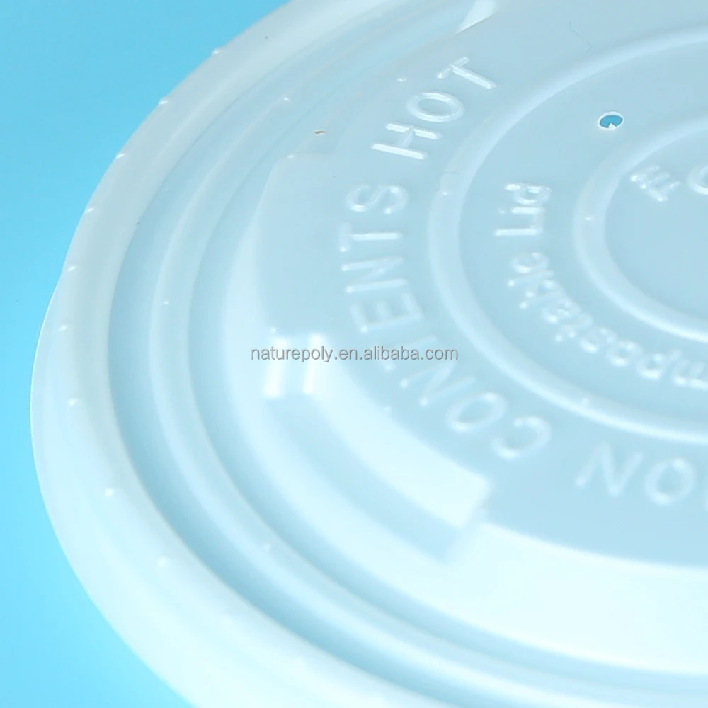 OEM Manufacturer Wholesale Custom Eco-Friendly Disposable Biodegradable Paper PLA Coffee Cup Lid Cup Lids