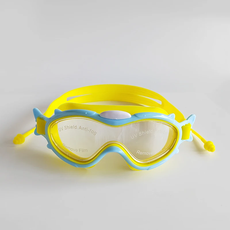 Kids Cartoon Funny Swimming Goggles Wide View Free Swim Goggles Anti Scratch Anti Fog Anti Uv Swimming Glasses