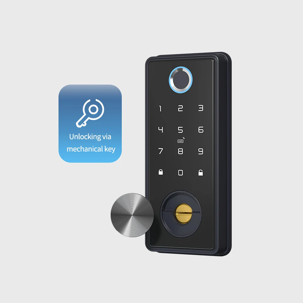 CAMAKT 2022 best lock Digital code fingerprint electronic code door lock wifi TTlock smart lock