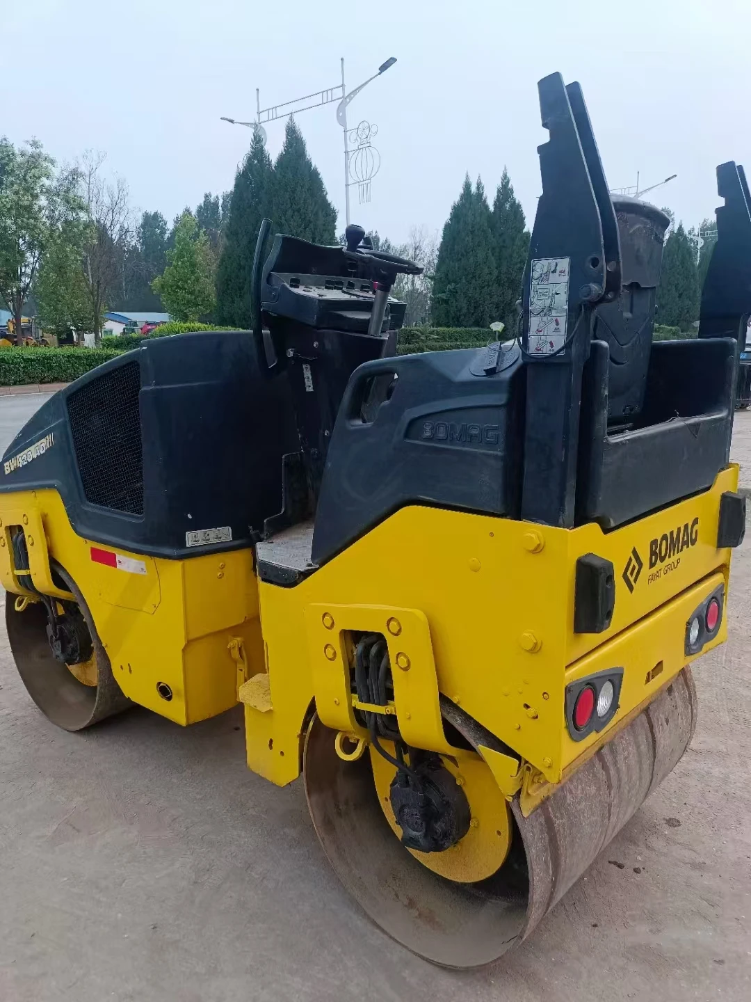 2024 новый дорожный мини-Каток BOMAG BW120AD высокого качества 5 тонн 22 9 кВт двигатель Kubota двухбарабанный тандемный ролик