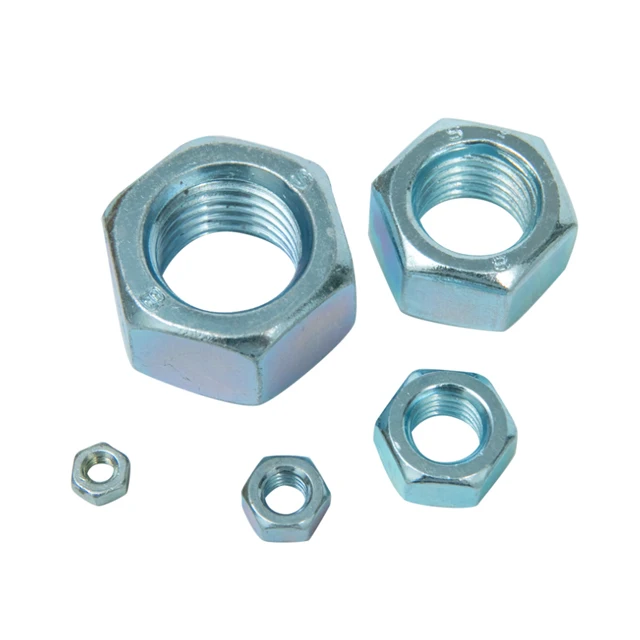 M5 M6 M8 M10 M20 Carbon Steel Galvanized Stainless steel Grade 8 10 12 Hex Nut Din934