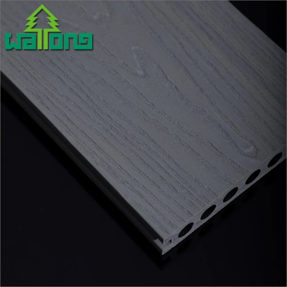 Super safe recycled white wood board lumber rubber wood plastic composite decking plastic lumber