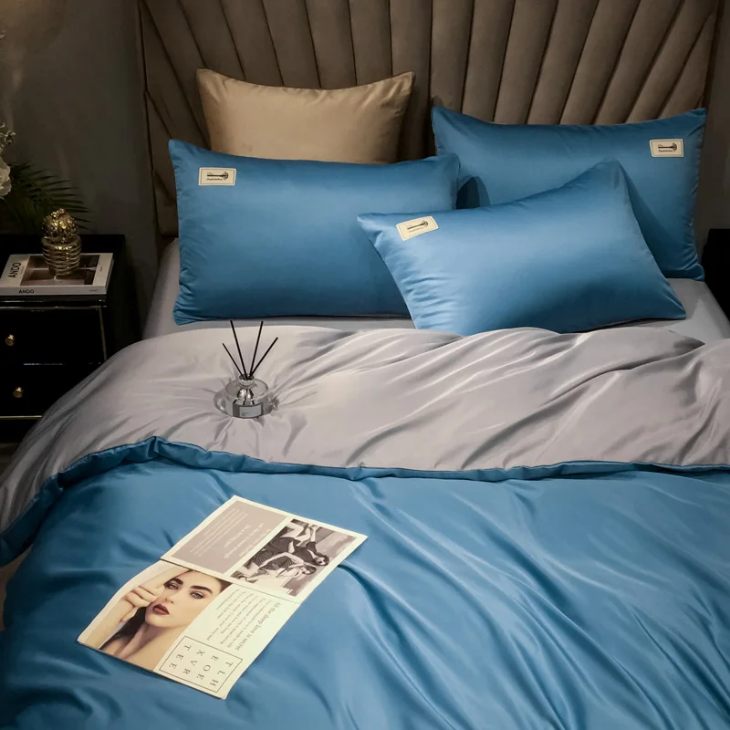 High quality luxury washed tencel bedding sheets cotton baby cot bedding set comforter bedding