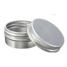 5ml 10ml 20ml 30ml 50ml 60ml 80ml 100ml 150ml 200ml Round Aluminum Cosmetic Tin Container Metal Aluminum Jar
