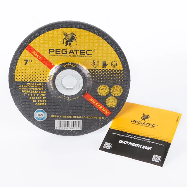 Абразивные инструменты 7 дюймов 180x6x22,2 ММ, шлифовальный диск для металла с подавленным центром