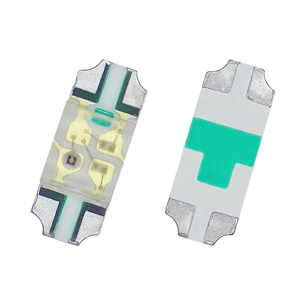 1205 RGB small colloid red, blue, and green reverse braided three-color surface-mounted LED indicator lights