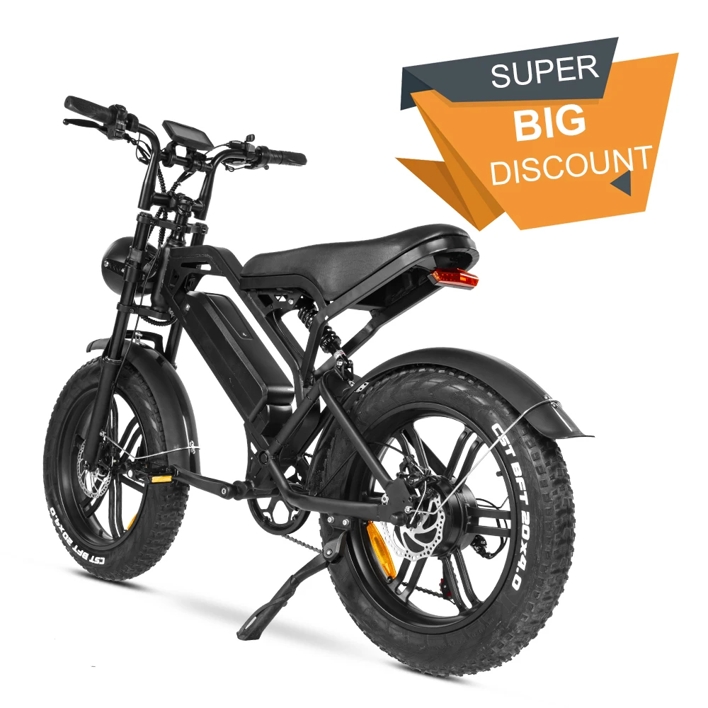 Oem Factory Electric Bike 15000w Cheap Electric Scooter Bike Fat Tire Mountain Bicycle Electric Bike Used Steel Customized Logo