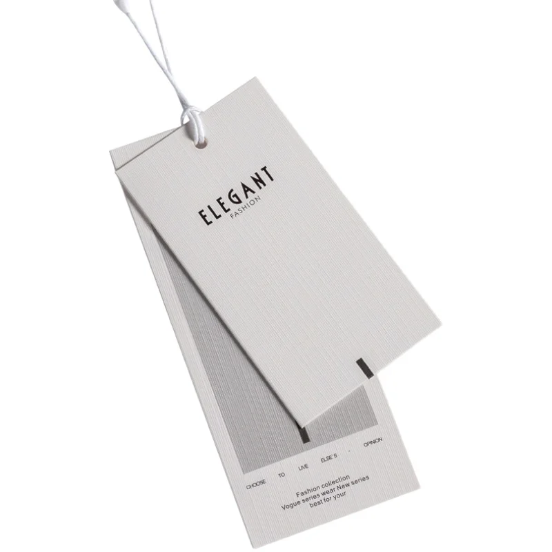 Hang Tag Products  For Clothing Own Logo Custom Garment Tags Coated Paper Hang Tag