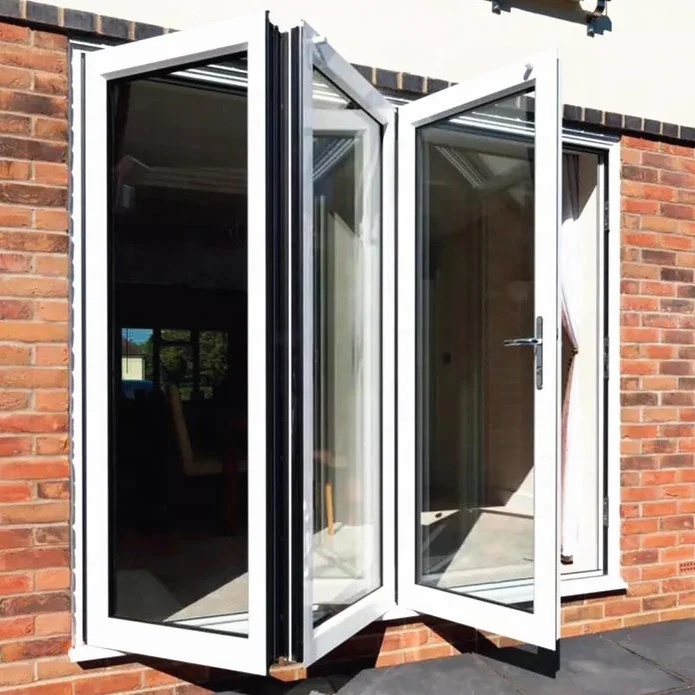 Aluminum Tempered Glass Safety Folding Doors Bifold Doors Aluminium Accordion Door