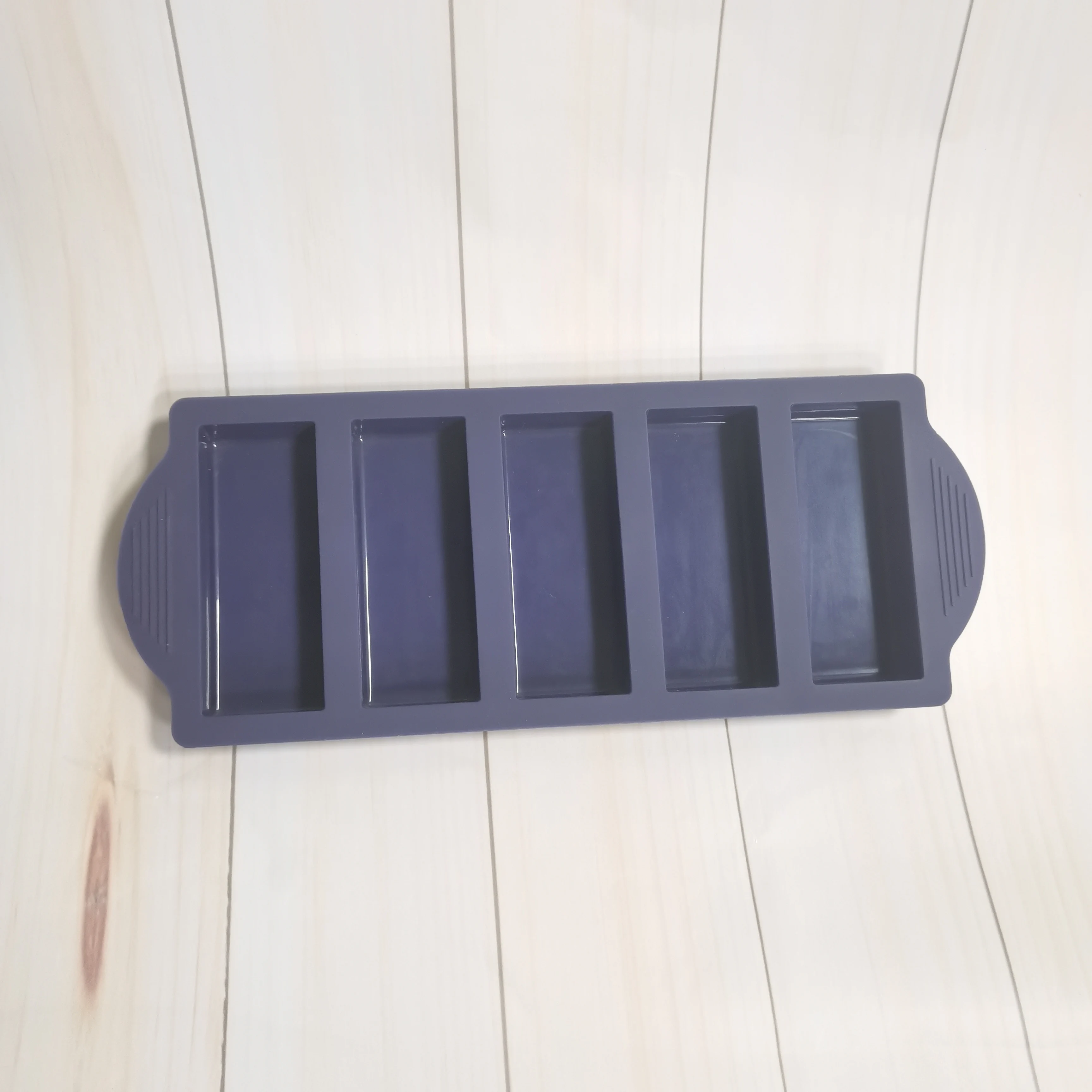 Фабричная силиконовая энергетическая форма для выпечки хлеба с 5 полостями Прямоугольная торта шоколада и мыла