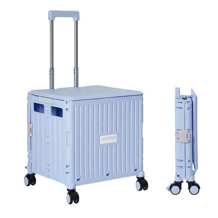 Mini folding supermarket shopping trolley portable grocery cart portable foldable cart