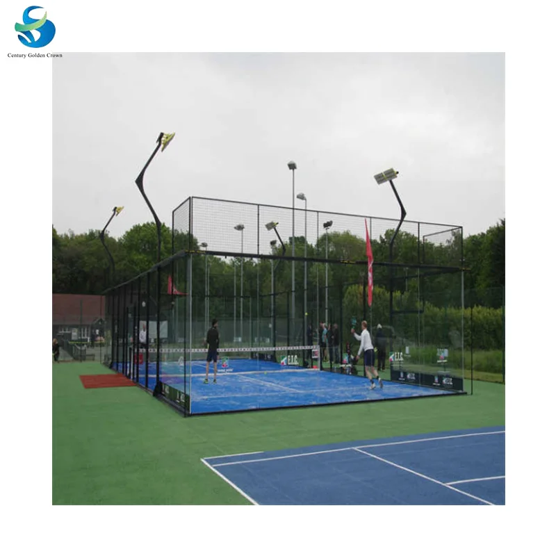 China Suppliers Artificial Grass And Plastic Flooring In Customized Outdoor/Indoor Padel Tennis Court