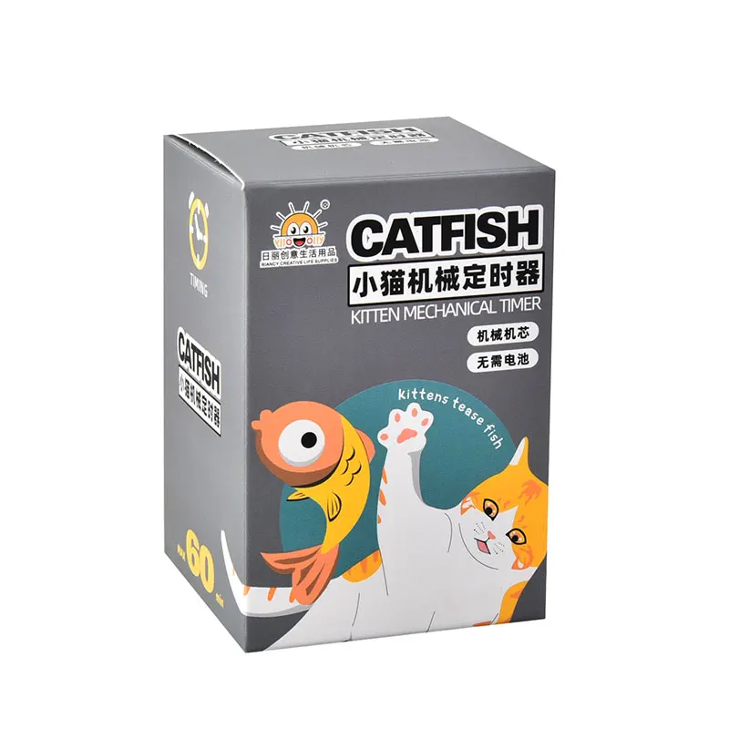 Kitty Cat Shape Cute Cooking Oven Timer Rotating Alarm 60 Minute Timer Count Down Mechanical Timer