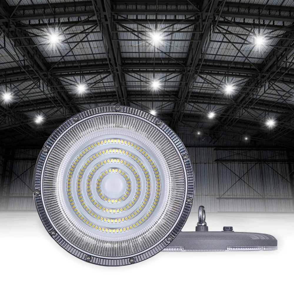 KCD Warehouse High Lumen Aluminum Housing UFO Explosion Proof Lamps Linear Anti Glare 200w 400w 1000w 6500k LED High Bay Light