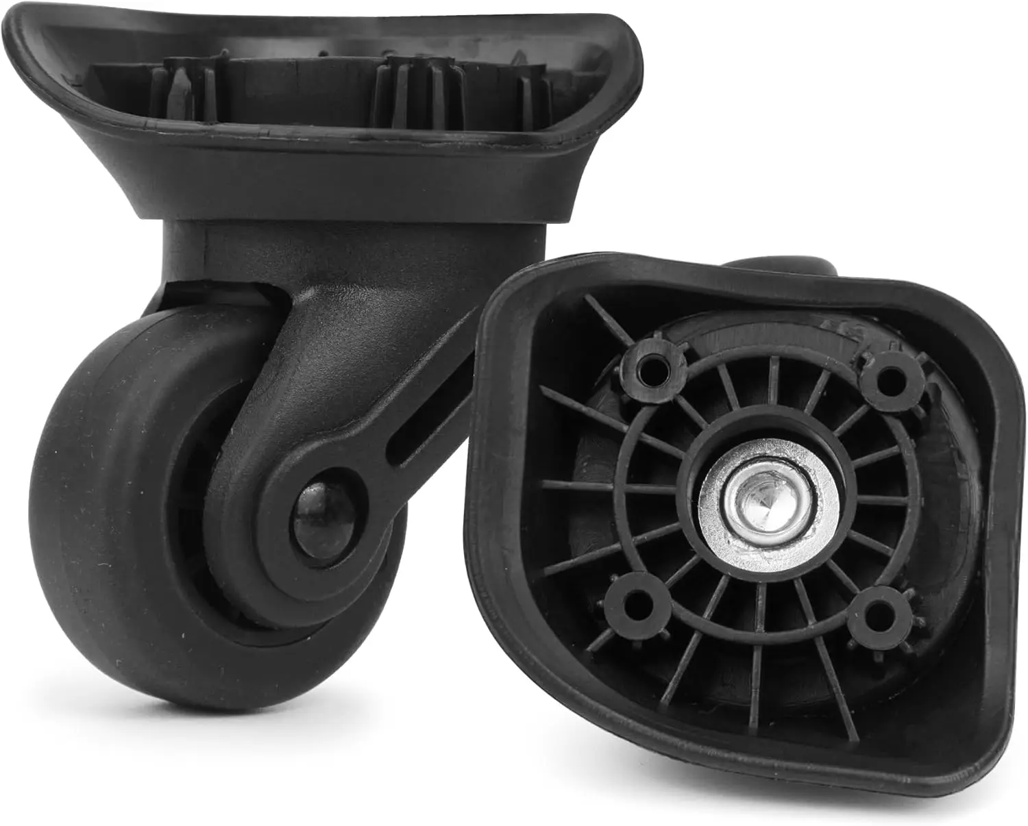 360 Swivel Wheel Replacement Luggage Travel Suitcase Casters, Black Spinner Luggage Wheel, Suitcase Wheels luggage repair