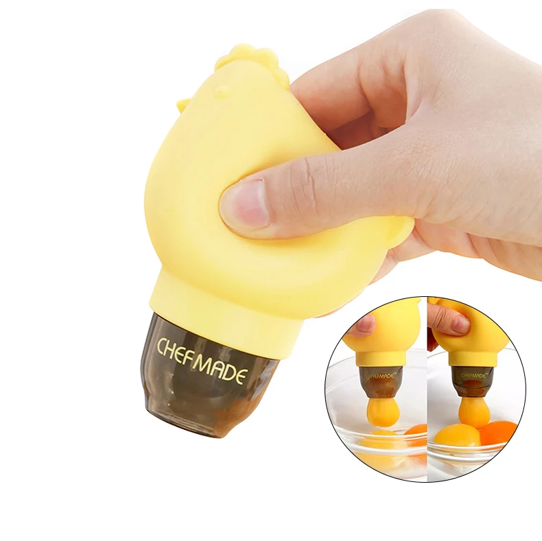 CHEFMADE Kitchen Baking Accessories Bakery Tools Silicone Egg Yolk Sucker Egg White Separator