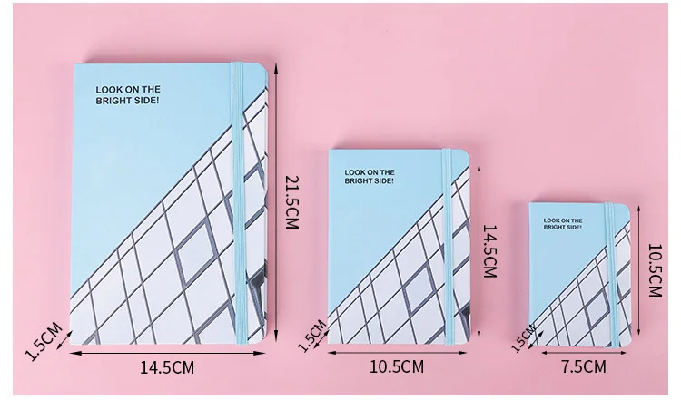 Professional manufacture custom printed cheap hardcover book city style student diary notebook