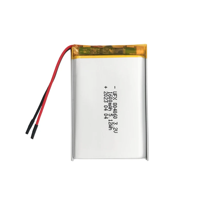 Li-ion Battery Factory Professional Custom Tablet Computer Battery UFX 804060 1600mAh 3.2V LiFePo4 Battery
