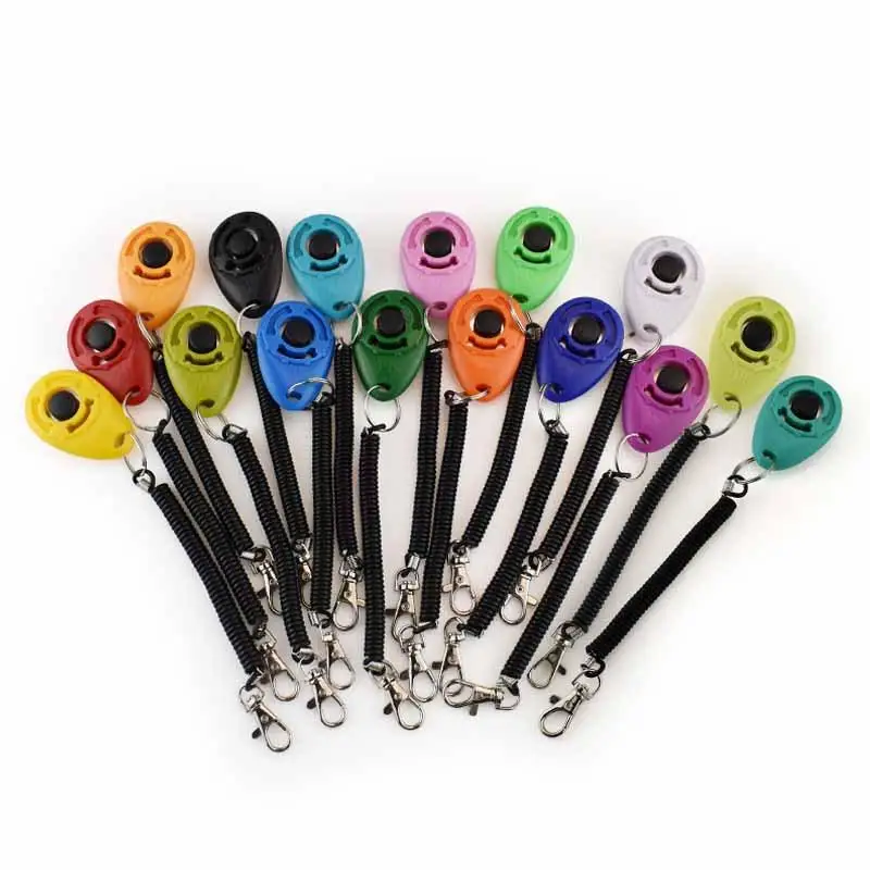 Customized Logo Pet Training Dog Trainer Clicker Positive Behavior Reinforcer for Pets Use to Reward and Train