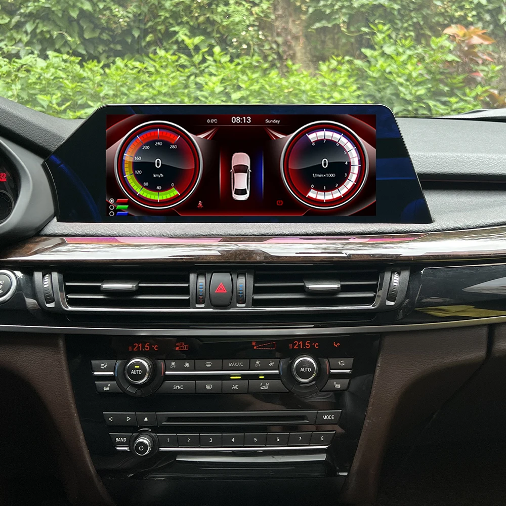 12.3'Carplay For Bmw X5 X6 F15 2014-2018 Android 13 GPS navi Multimedia Player Wireless Car Radio Head Unit HD Blu-ray Screen