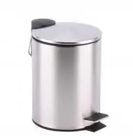 Golden big trash bin round design rectangular trash can for bathroom stainless steel pedal bin with big pedal