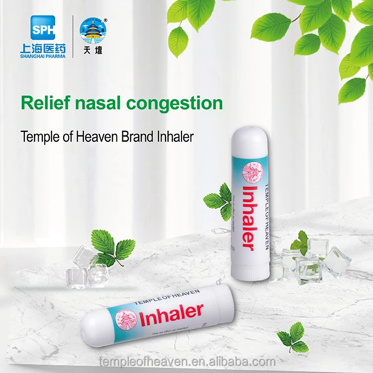Spots OEM ODM nose inhaler for Eliminate Bad Smell Treat Headache Heat Stroke