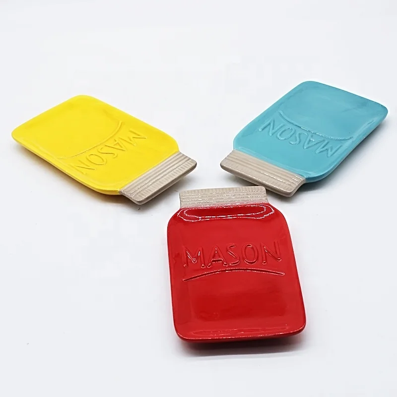 ceramic spoon rest colourful spoon rest dolomite spoon holder