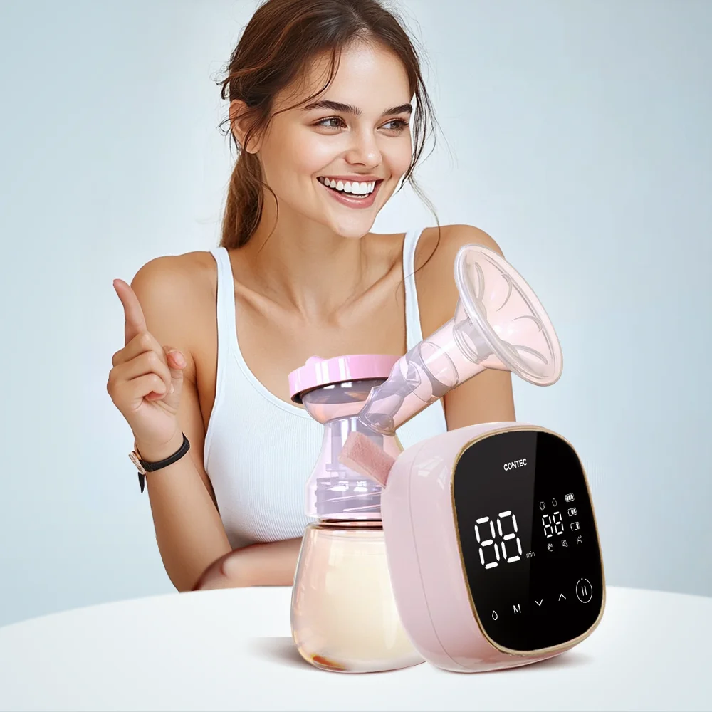 CONTEC XN10 Portable electric Breast Pumps Hands Free Milk Extractor double Wireless Automatic Milker BPA Free