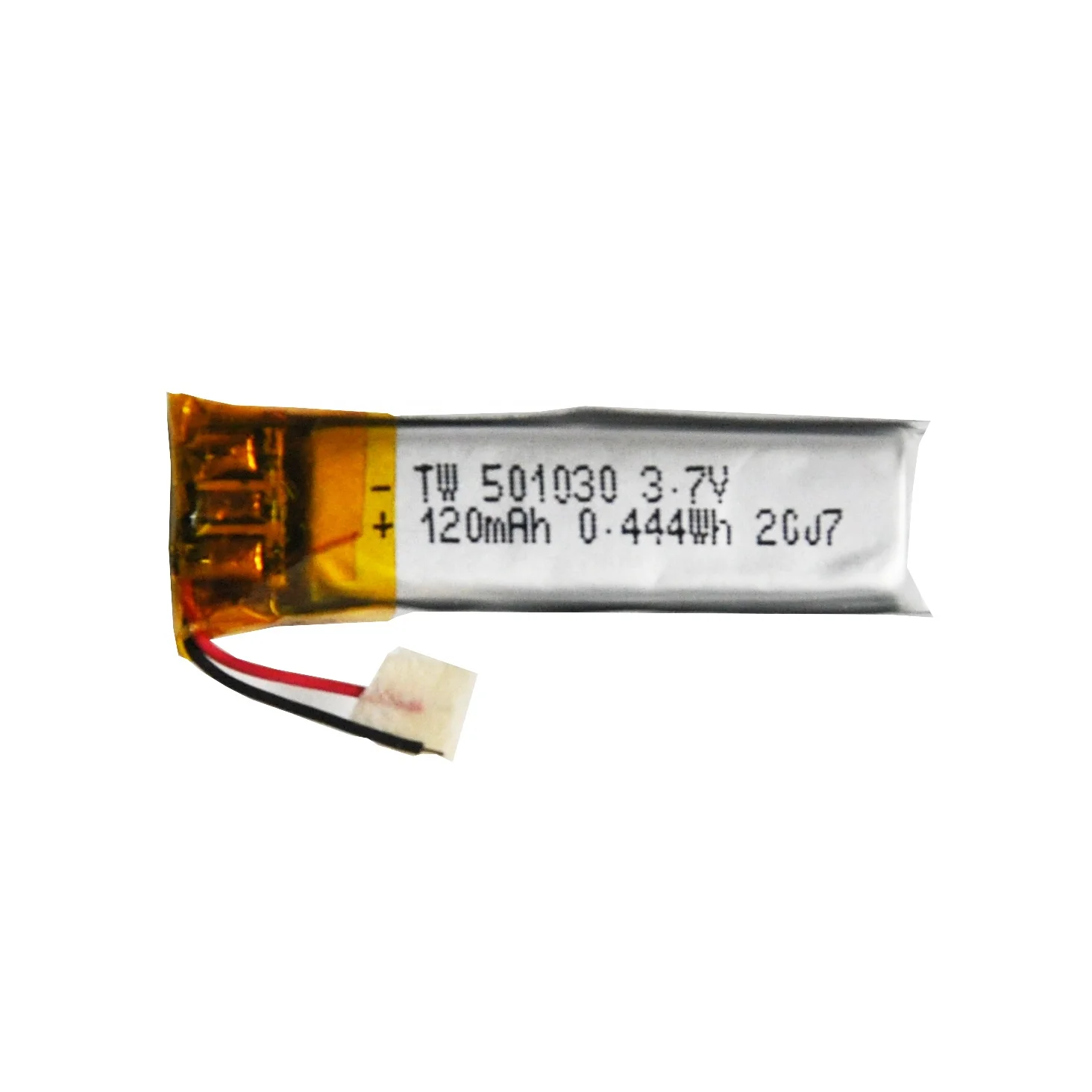 Ultra-thin TW501030 Shenzhen OEM ODM origin factory wholesale 3.7V 120mAh 501030 Polymer Rechargeable Lithium Ion Battery