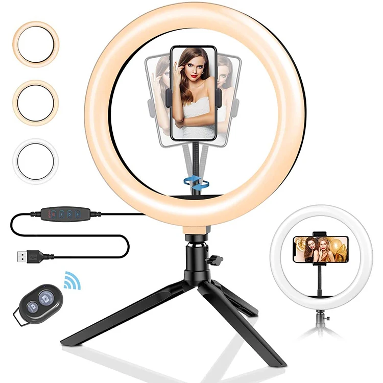 Tabletop Light Enabled Live Streaming with Tripod Stand