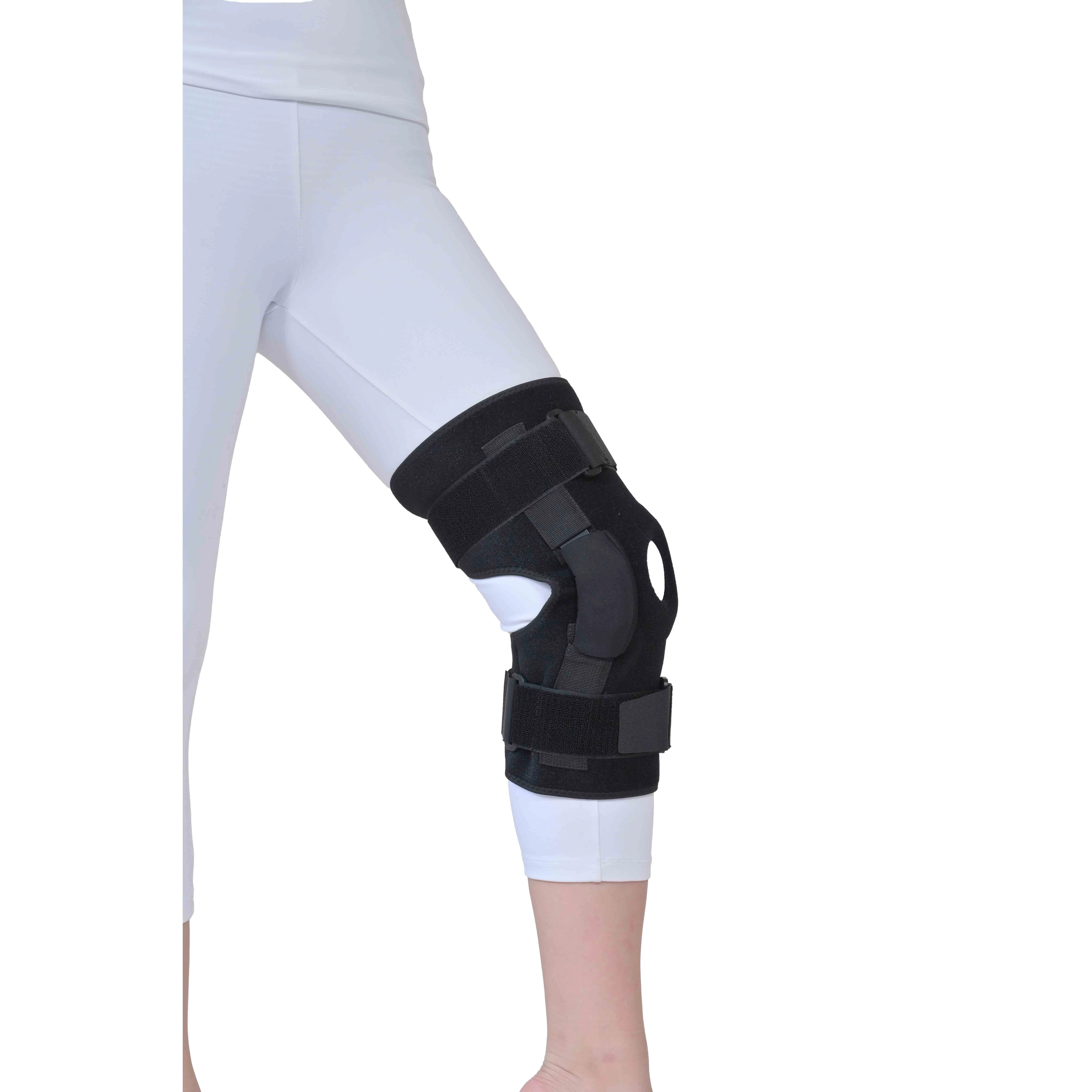 adjustable non-slipping Rehabilitation kneepad joint support brace for knee ligament strain fracture injury recovery