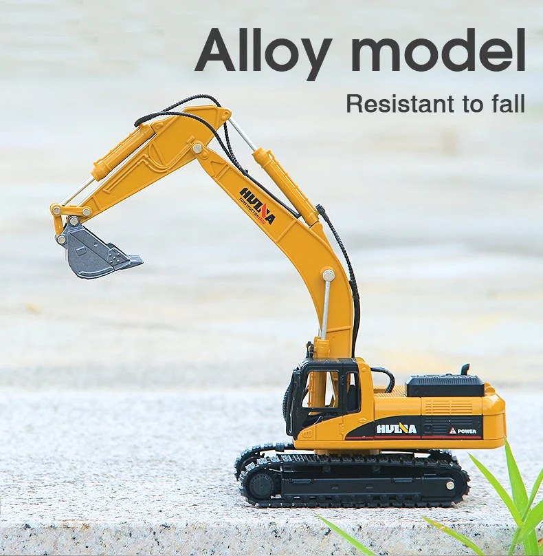 SJY-1710 1/50 Simulation Die cast Excavator Machine Model Alloy Metal Engineering Construction Model Vehicle Children Toys Gift