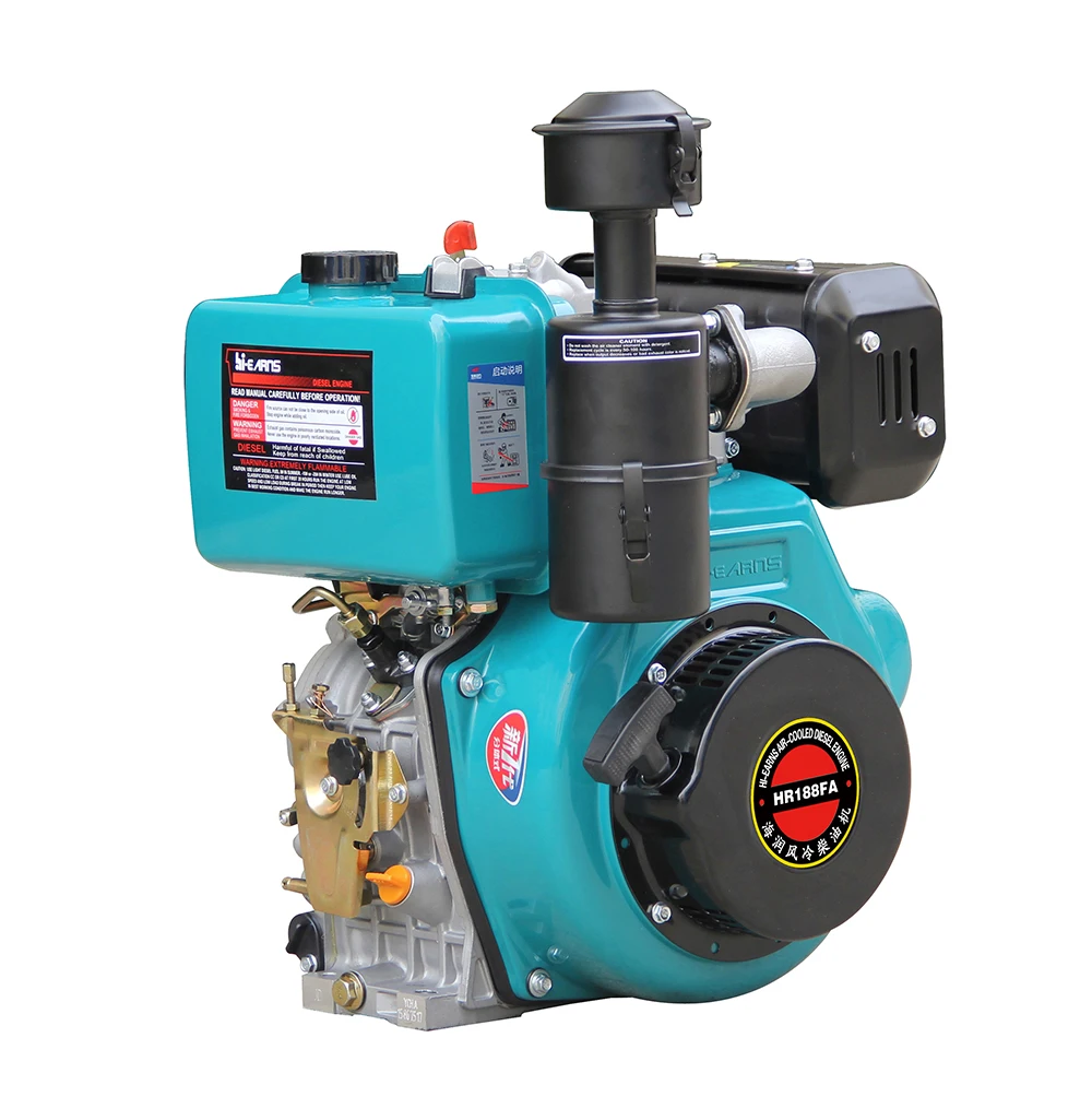 12hp 7.5KW с воздушным охлаждением масла тип воздушного фильтра дизельного двигателя