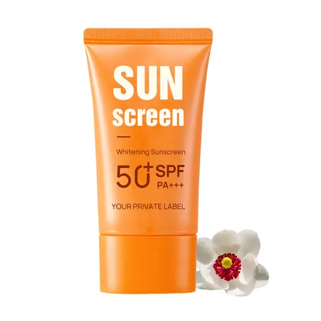 Лидер продаж, солнцезащитный крем Spf50 +, не жирный, подходит для жирной и смешанной кожи, с зеленой этикеткой