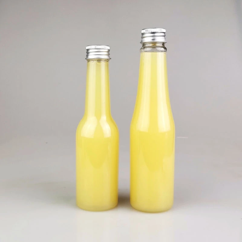 5.75oz 170ml Clear PET Plastic Beer Beverage Bottles