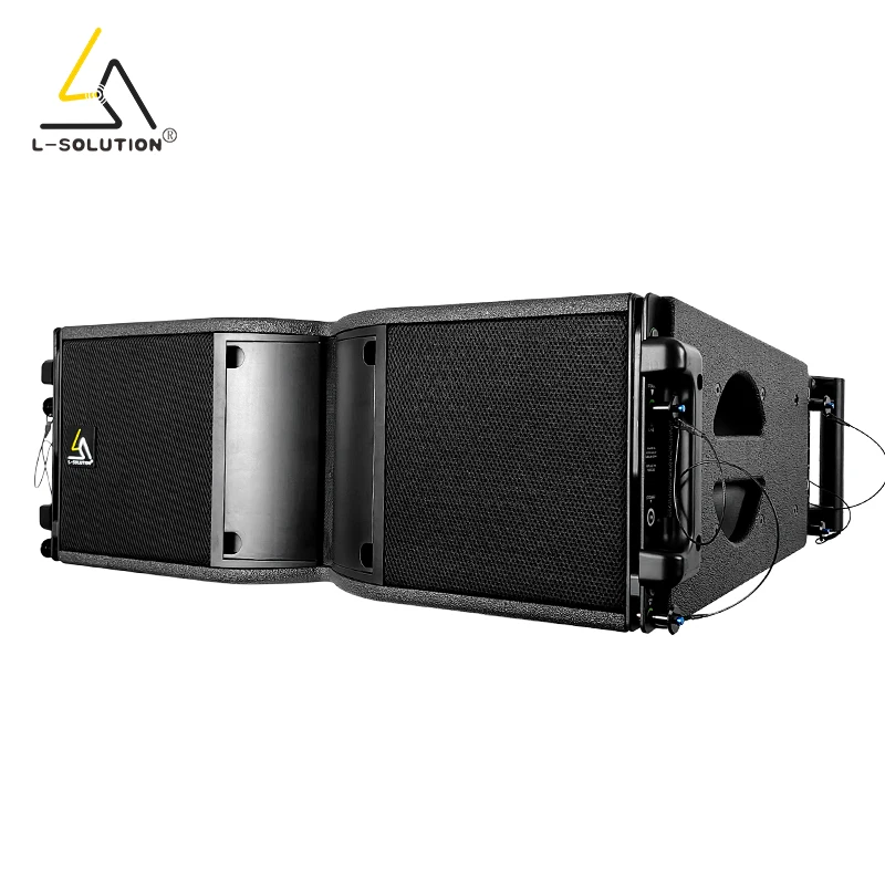 Active Two Way Line Array Speakers 8 inch Long Throw Loudspeaker Complete  Sound System Digital Amplifier Audio Speaker