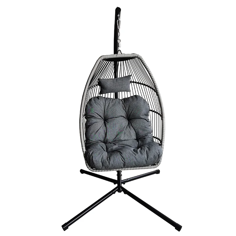 Water Drop Oval Shape Hanging Weave Swing Chair Outdoor Leisure Patio Garden Courtyard Rattan Chairs