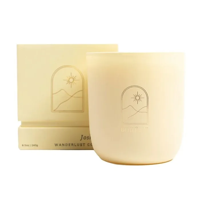 Manufacturer Empty Eco Candle Jars Gift Boxes Packaging Cardboard Hollow Out Luxury Candle Container