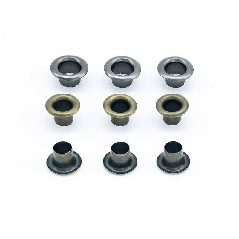 wholesale Stainless steel Iron Brass Aluminum grommet metal Garment Eyelet for shoes bag