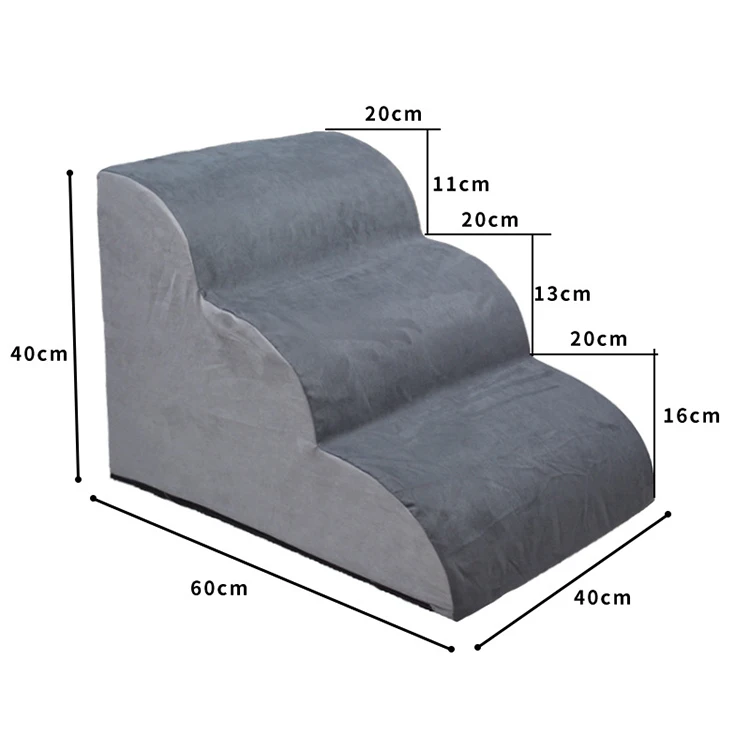 Simple Design Living Room Pet Ladder Ramps Dog Steps Stairs Pet Stairs for Sofa or Bed