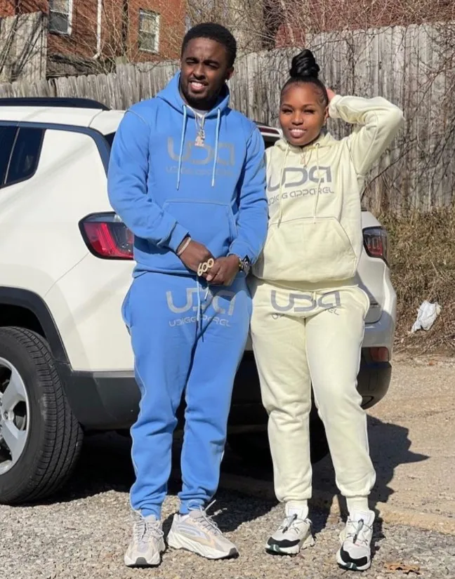 Private Label 2022 Couples Hoodie and Joggers Two Pieces Tracksuit Set Reflective Unisex Sweatsuits