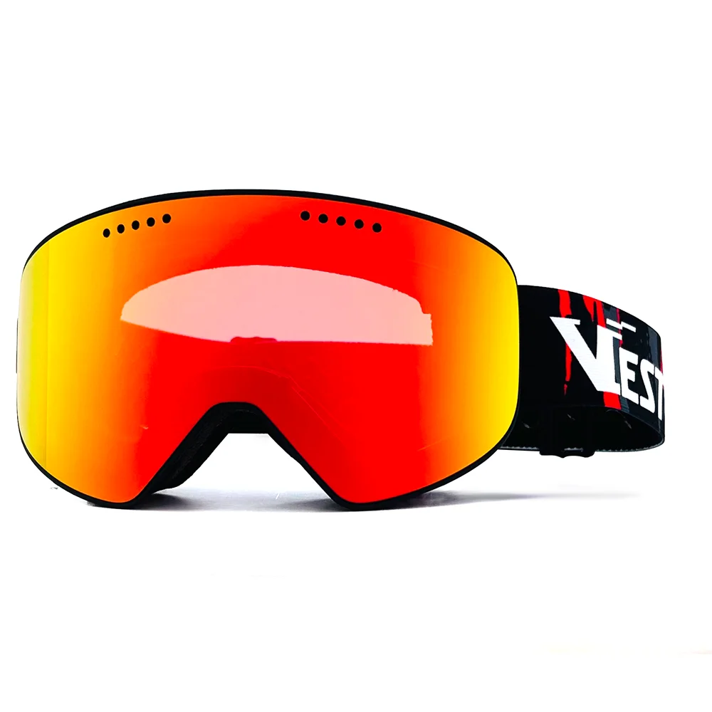 Low MOQ For Custom Brand Logo Snow Goggles Ski Glasses Anti Fog UV400 Protection OTG Wholesale Snowboard Ski Goggles Manufacture