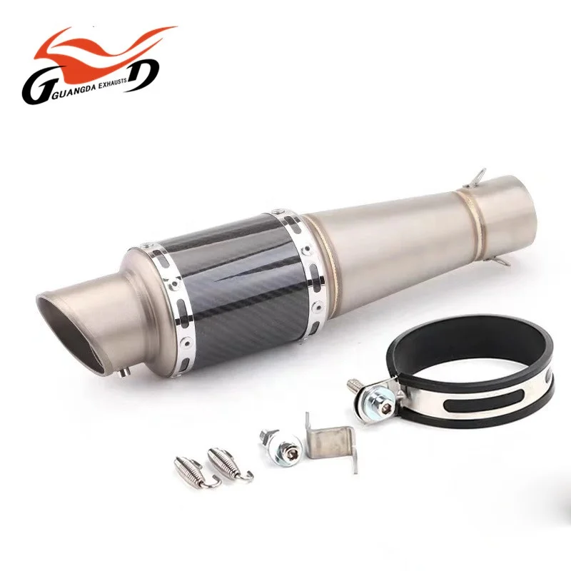 51mm Universal stainless steel muffler for motorcycling
