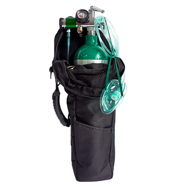 Portable oxygen kit M4 M6 M9 MD oxygen cylinder in shoulder bag for outdoor use CGA 870 toggle valve aluminum DOT 3AL