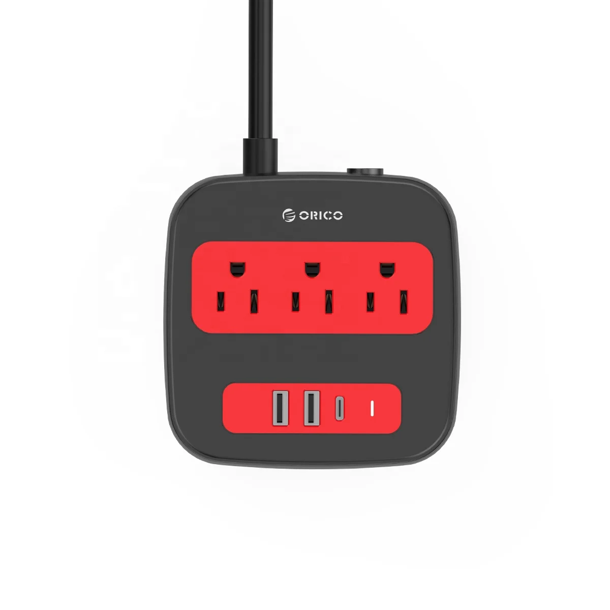 
Amazon Trending Product 13A Quickly Charger U.S Desktop Electrical Socket 3 Outlet Type C Smart Power Surge Strip 