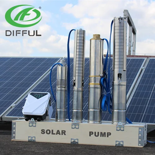 difful solar pump 1hp brushless solar pump submersible solar water pump