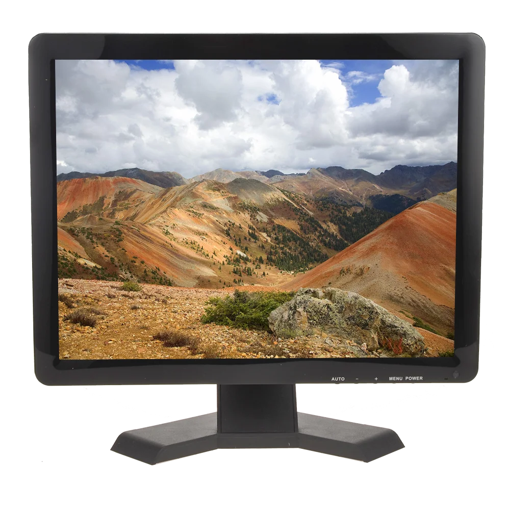 Custom Logo 17 Inch Square Screen 4:3 TFT LED BNC CCTV Monitor with HD AV Input