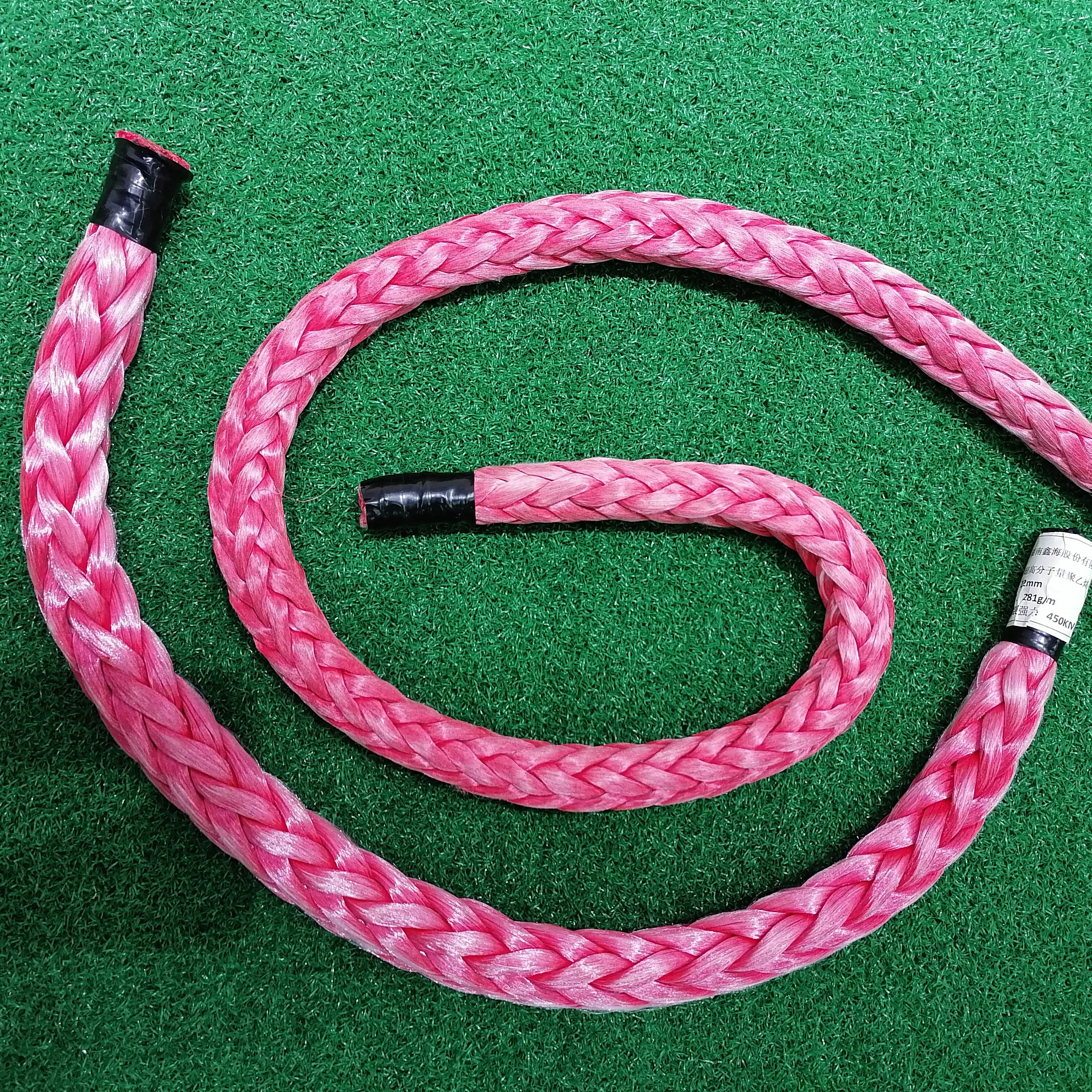 22mm braided rope UHMWPE rope 12 strand marine rope for mooring and berthing ship/vessel/boat
