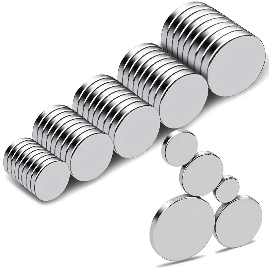 Custom Rare Earth Fridge Strong Magnet Ndfeb Toy Box Small Round Thin Magnet 8*2 10*2 12*3 15*2 N52 Neodymium Mini Magnet Disc