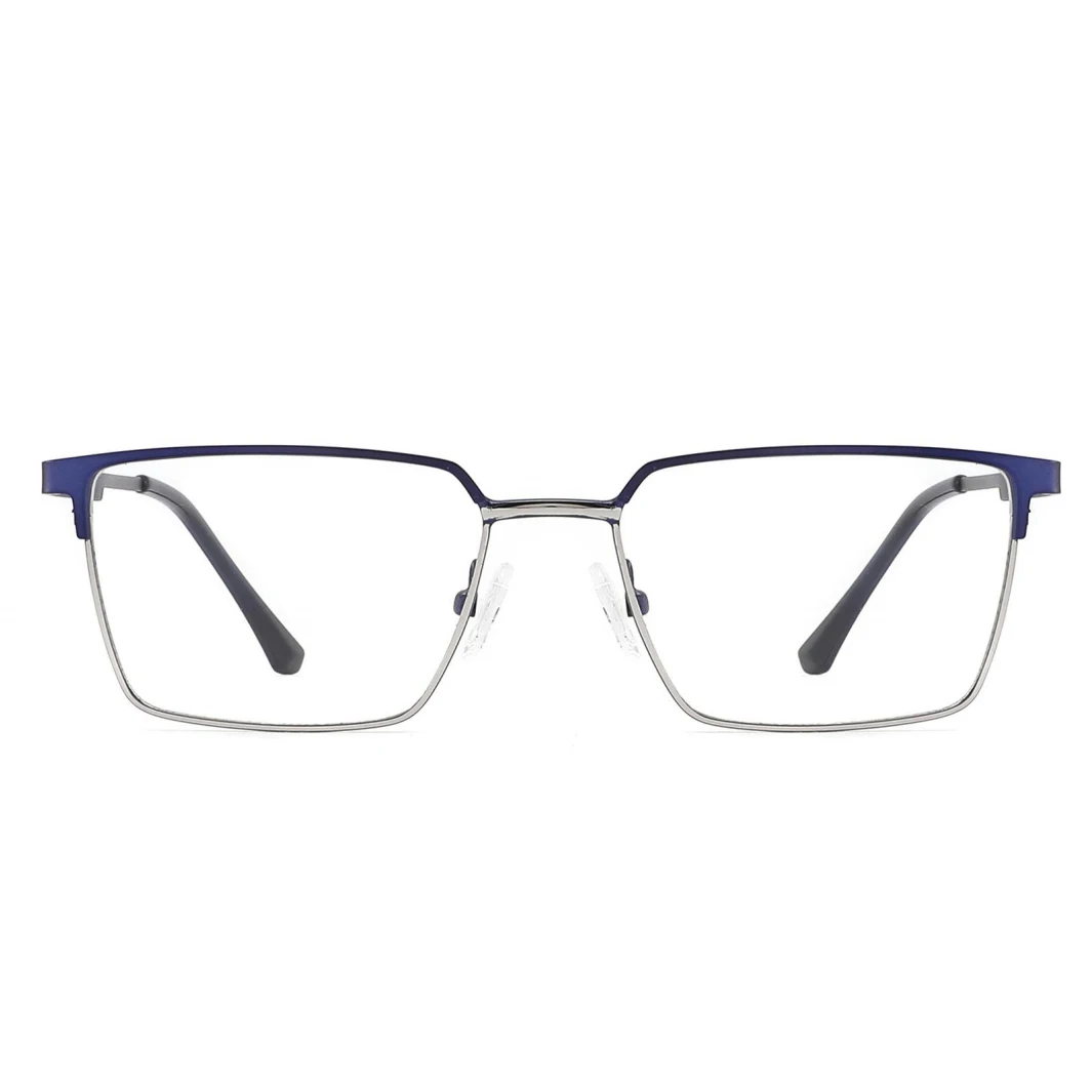 Wholesale Fashion mens metal optical eyeglasses frame eyewear Square rim glasses frames Estante de gafas for Myopia glasses